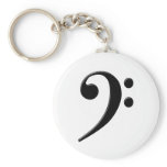 Bass Clef - F Clef Music Symbol Key Chain