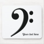 Bass Clef - F Clef Music Symbol Mouse Pad