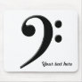Bass Clef - F Clef Music Symbol Mouse Pad