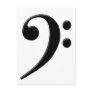 Bass Clef - F Clef Music Symbol Post Card