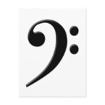 Bass Clef - F Clef Music Symbol Postcard