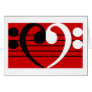 Bass Clef Heart Card