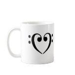 Bass Clef Heart Coffee Mug