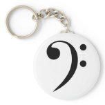 Bass Clef Key Chain