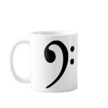 Bass clef mugs