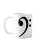 Bass clef mugs