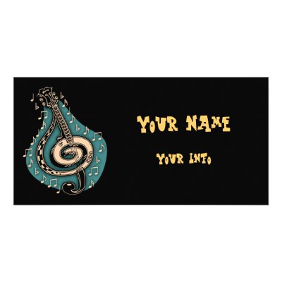 Bass Clef Custom Photo Card by kbilltv