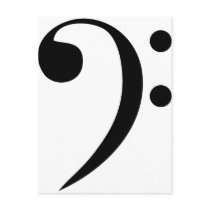 Bass Clef Postcards