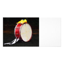 Bass Drum at Parade Photo Greeting Card