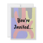 Bass Guitar Painting Abstract Bright Colours Custom Announcement