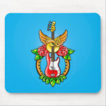 Bass Guitar Tattoo Mousepads
