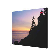 Bass Harbour lighthouse on Mt. Desert Island, Gallery Wrap Canvas