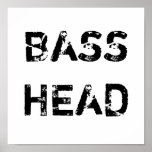 Bass Head poster posters