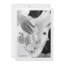 Bass player , bass and hand, negative image invites