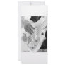 Bass player , bass and hand, negative image customized rack card