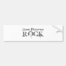 Bass Players Rock Bumper Stickers
