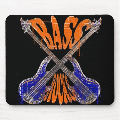 Bass Rocks Mouse Pads by dgpaulart