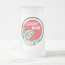 Bass with baseball bat lucky bass coffee mugs