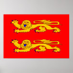 Basse Normandie, France flag Poster