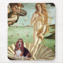 Basset 1 - Birth of Venus mousepads