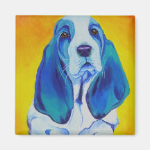 Basset #1 fridge magnets