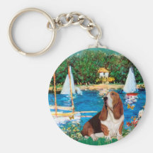 Basset 2 - Sailboats - Customised Keychains