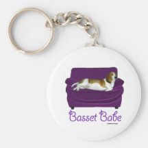Basset Babe Key Chains