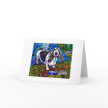 "Basset Camping" Greetings Card