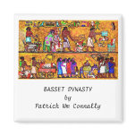 BASSET DYNASTY by Patrick Wm Connally Fridge Magnets