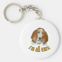 Basset Ears Keychain