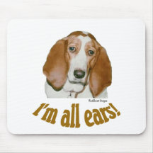 Basset Ears Mouse Mats