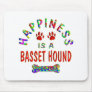 Basset Happiness Mouse Mat