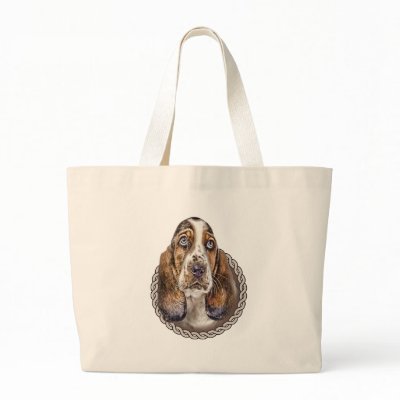 Basset Hound 001 Canvas Bags by PetsRUs