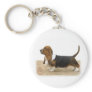 Basset Hound 9J051D-05 Key Chain