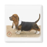 Basset Hound 9J051D-05 Fridge Magnet