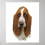 Basset Hound 9L9D-05 Posters