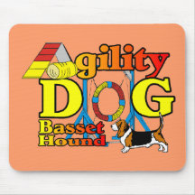 Basset Hound Agility Gifts Mousepad