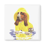 Basset Hound April Showers Magnet