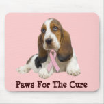 Basset Hound Breast Cancer Mousepad