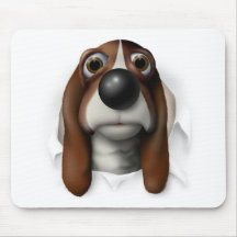 Basset Hound Busting Out Mousepads