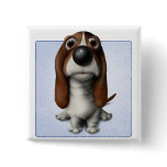 Basset Hound Button