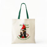 Basset Hound Christmas Gifts Canvas Bags