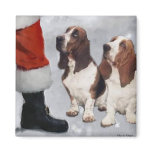 Basset Hound Christmas Gifts Fridge Magnet