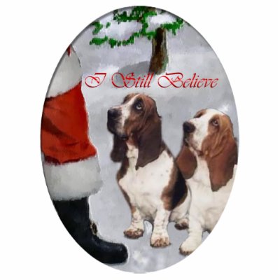 Basset Hound Christmas Gifts Ornament Photo Sculptures by DogsByDezign