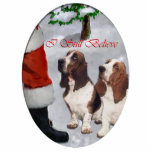 Basset Hound Christmas Gifts Ornament photo sculptures