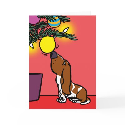 BASSET hound CURIOSITY Card by nassosvakalis