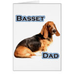 Basset Hound Dad 4 Card