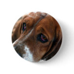 Basset Hound Design Button