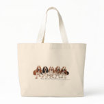 Basset Hound Friends Forever Canvas Bags