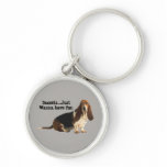 Basset Hound Fun Loving Keychain